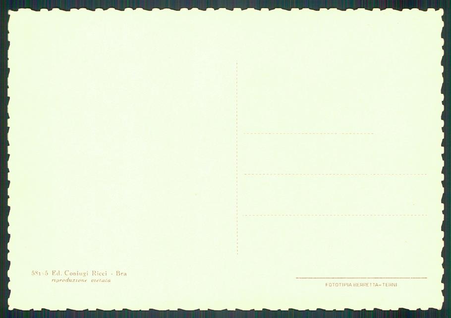 Cuneo Bra Chiesa Sant'Andrea FG cartolina MZ1556 – retro
