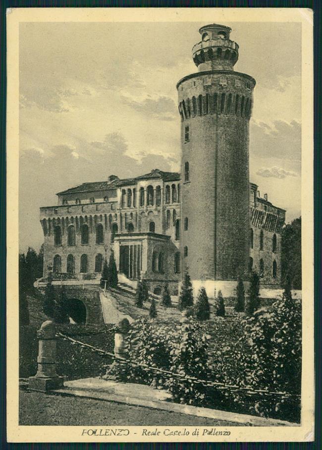 Cuneo Bra Pollenzo Reale Castello FG cartolina MZ1559 – fronte