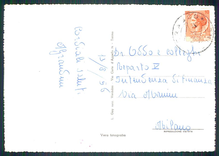 Cuneo Cherasco Maglia Foto FG cartolina MZ1566 – retro