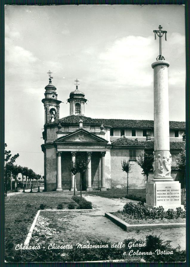 Cuneo Cherasco Chiesetta Madonnina delle Grazie Foto FG cartolina MZ1575 – fronte