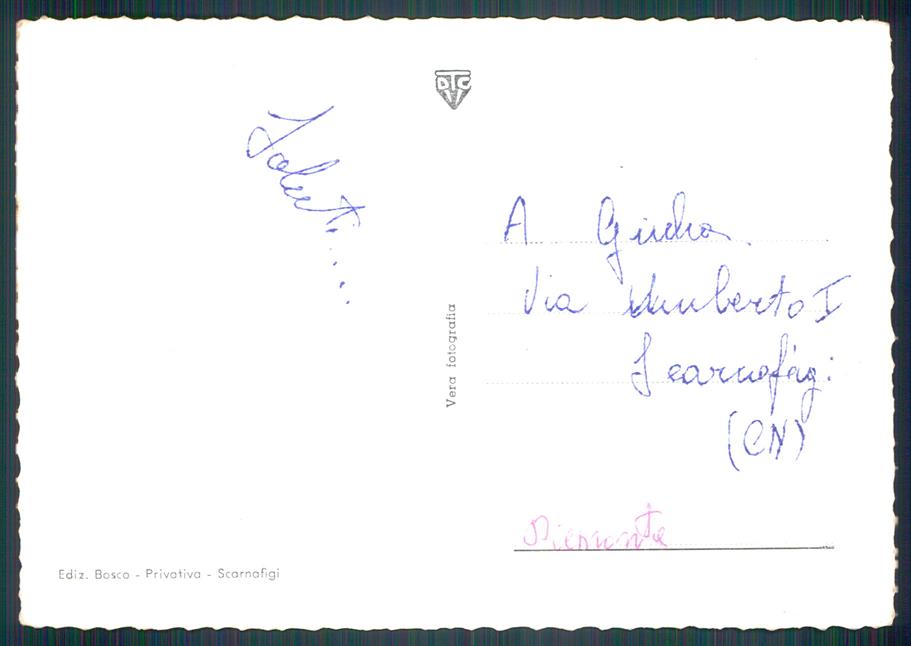 Cuneo Scarnafigi Foto FG cartolina MZ1591 – retro