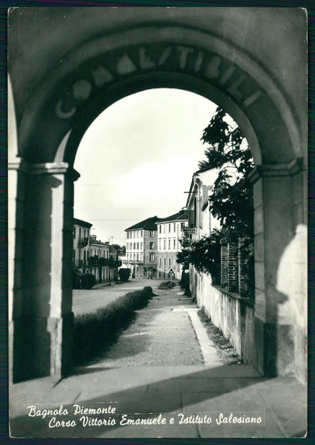 Cuneo Bagnolo Piemonte Corso Vittorio Emanuele Foto FG cartolina MZ1597 – fronte