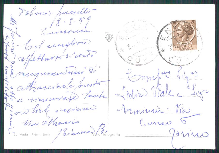 Cuneo Envie Municipio Foto FG cartolina MZ1611 – retro
