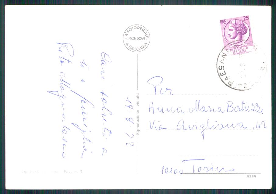 Cuneo Paesana Foto FG cartolina MZ1627 – retro