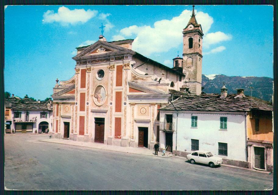Cuneo Paesana Chiesa Parrocchiale Auto Foto FG cartolina MZ1629 – fronte