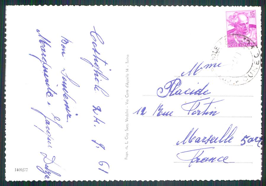 Cuneo Costigliole Saluzzo Foto FG cartolina MZ1642 – retro