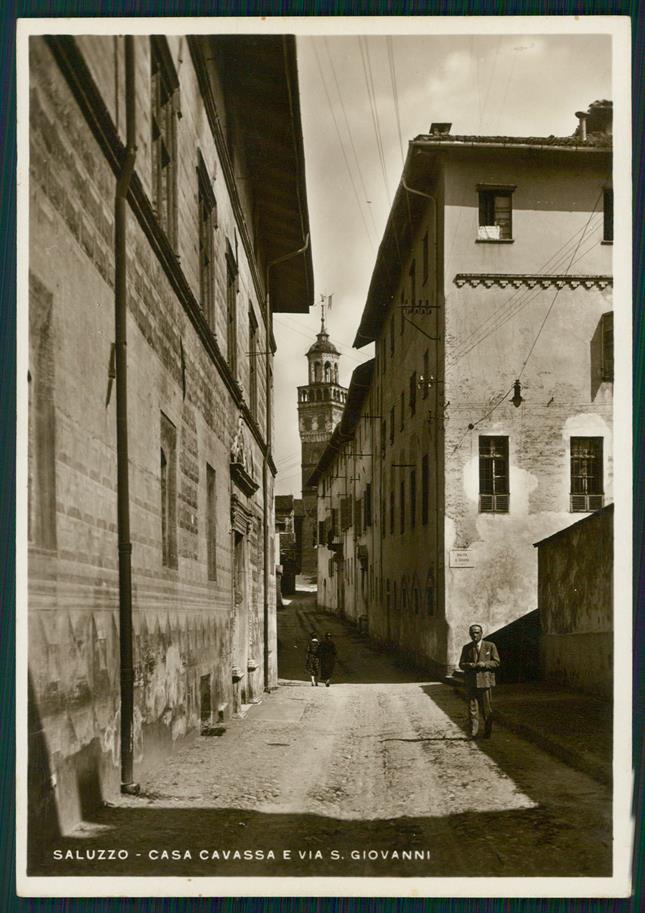 Cuneo Saluzzo Casa Cavassa Foto FG cartolina MZ1667 – fronte