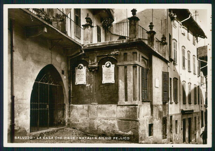 Cuneo Saluzzo Casa Natale Silvio Pellico Foto FG cartolina MZ1668 – fronte
