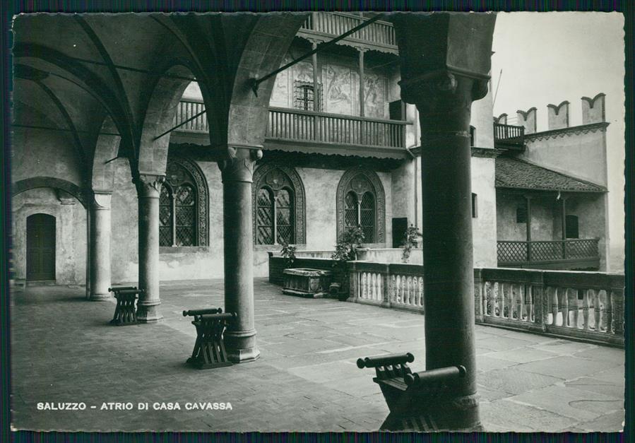 Cuneo Saluzzo Atrio Casa Cavassa Foto FG cartolina MZ1669 – fronte