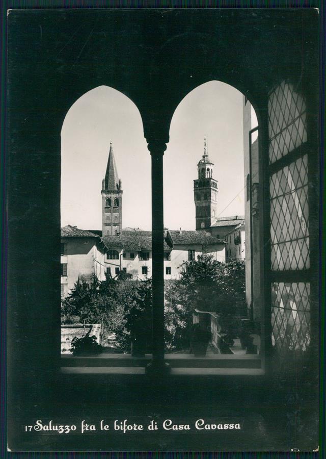 Cuneo Saluzzo Casa Cavassa Foto FG cartolina MZ1671 – fronte