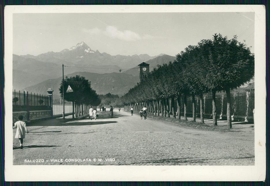 Cuneo Saluzzo Via Consolata Monviso Foto FG cartolina MZ1676 – fronte