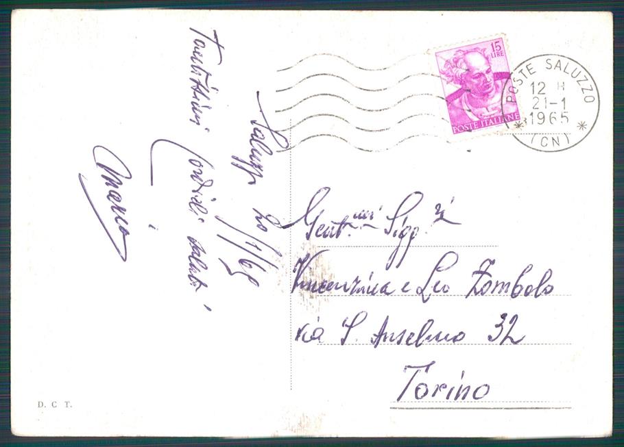 Cuneo Saluzzo Duomo FG cartolina MZ1681 – retro