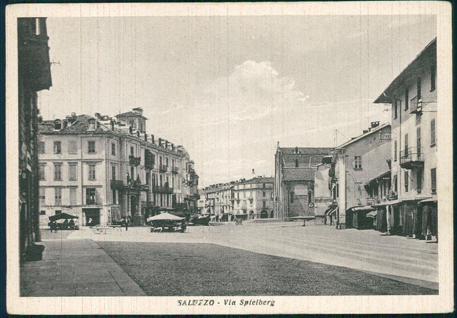 Cuneo Saluzzo Via Spielberg FG cartolina MZ1682 – fronte