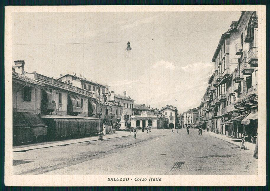 Cuneo Saluzzo Corso Italia FG cartolina MZ1683 – fronte