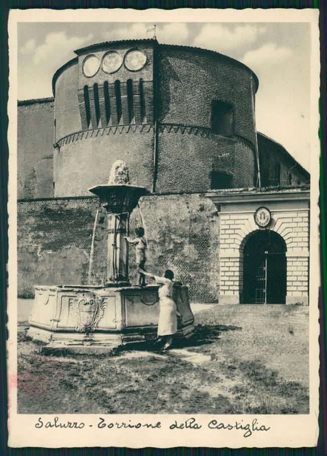 Cuneo Saluzzo Torrione della Castiglia FG cartolina MZ1685 – fronte