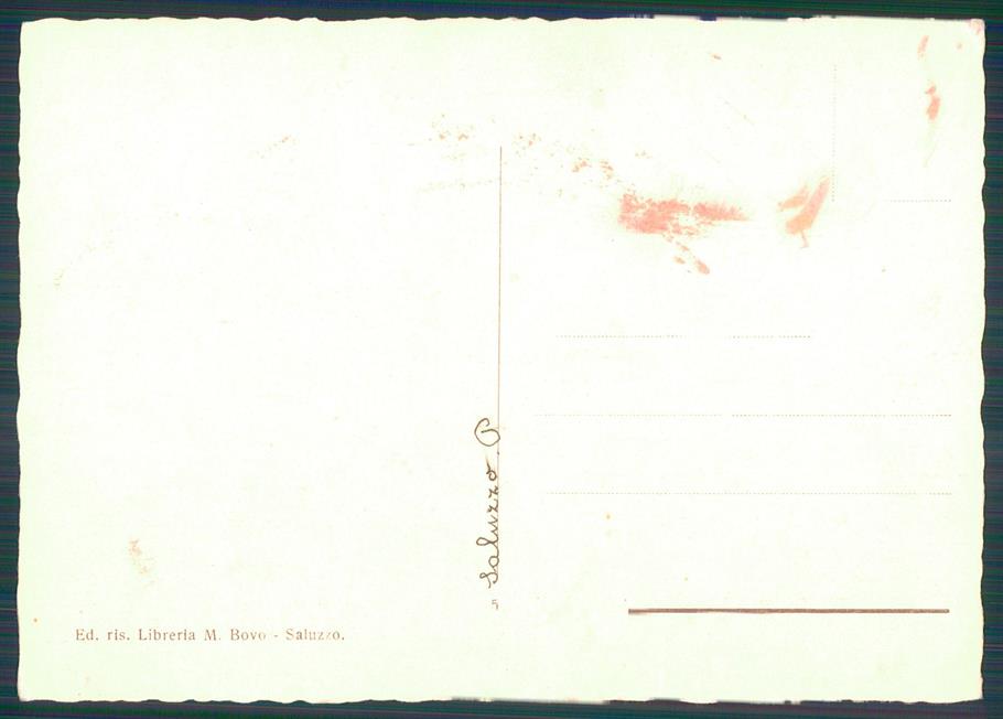 Cuneo Saluzzo Torrione della Castiglia FG cartolina MZ1685 – retro