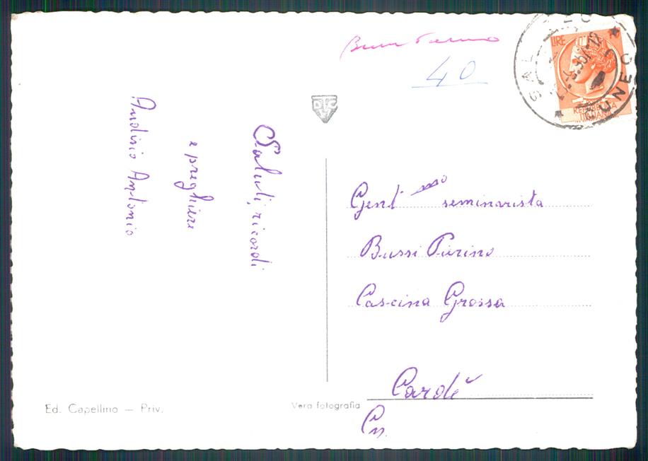 Cuneo Lagnasco Via Roma Foto FG cartolina MZ1686 – retro