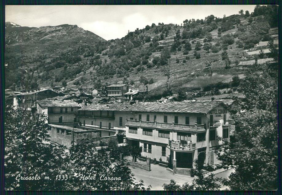Cuneo Crissolo Hotel Corona Foto FG cartolina MZ1712 – fronte
