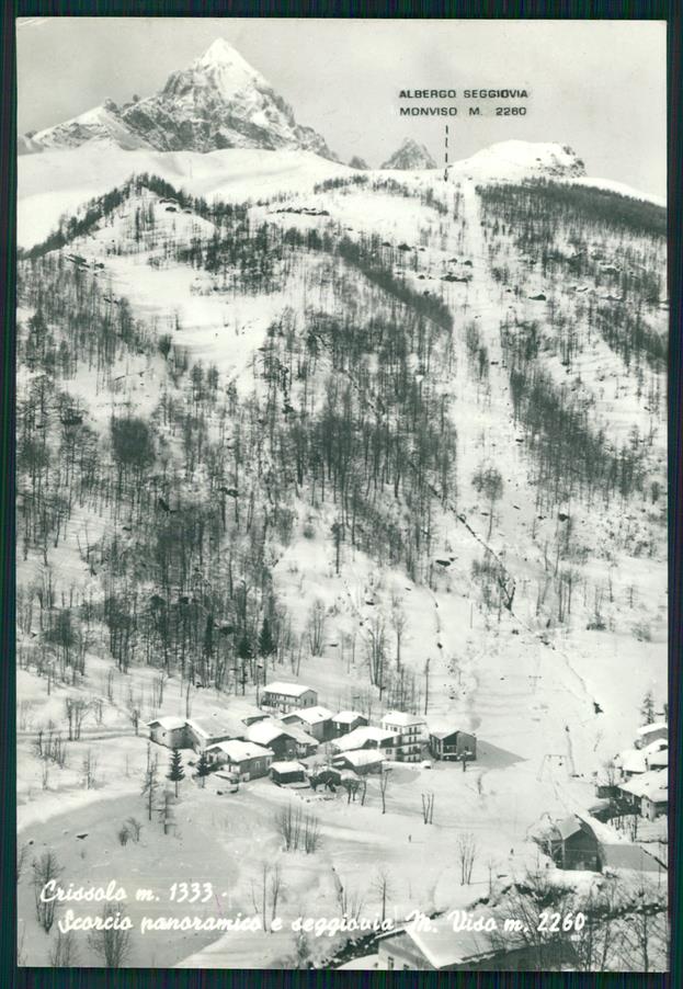 Cuneo Crissolo Monviso Nevicata Foto FG cartolina MZ1717 – fronte