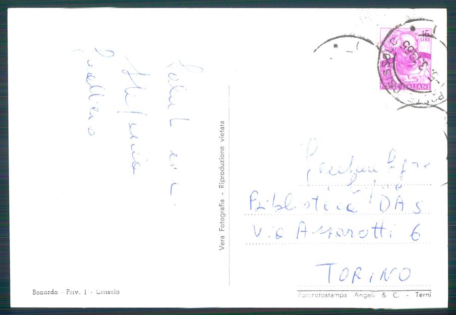 Cuneo Crissolo Monviso Nevicata Foto FG cartolina MZ1717 – retro