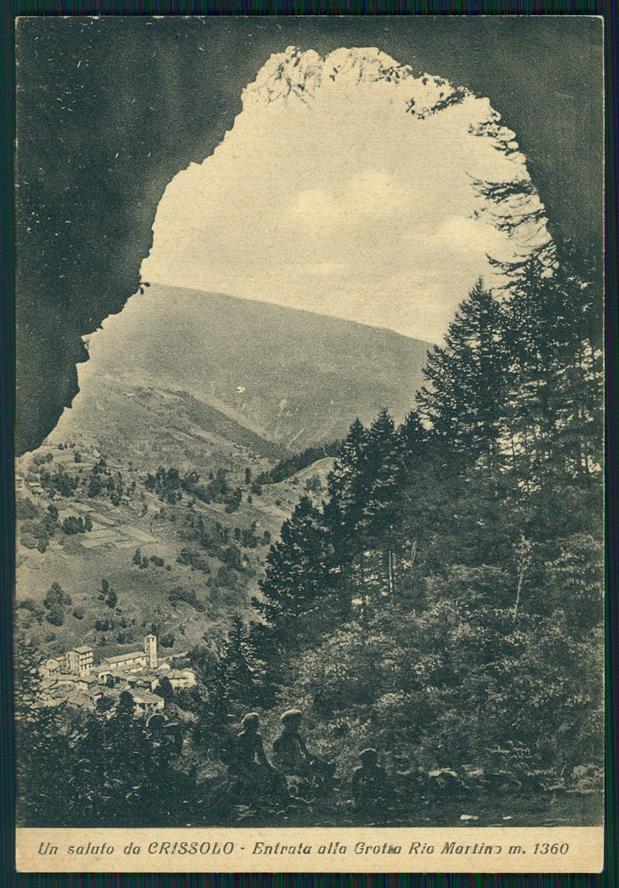 Cuneo Crissolo Grotta Rio Martino FG cartolina MZ1724 – fronte
