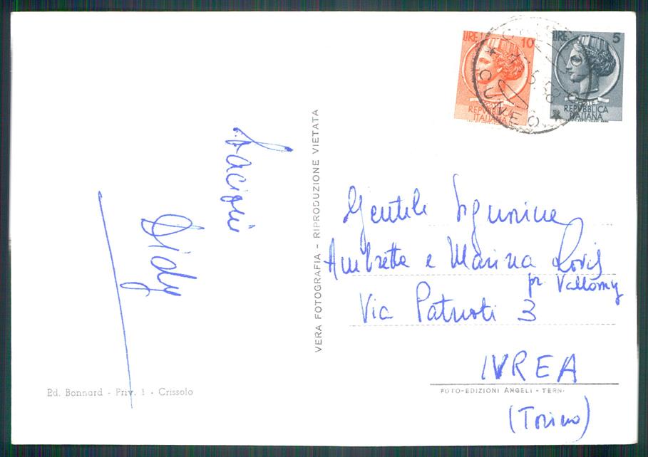 Cuneo Crissolo Piano del Re Monviso Foto FG cartolina MZ1732 – retro