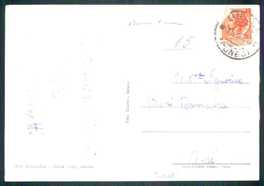 Cuneo Melle Foto FG cartolina MZ1750 – retro