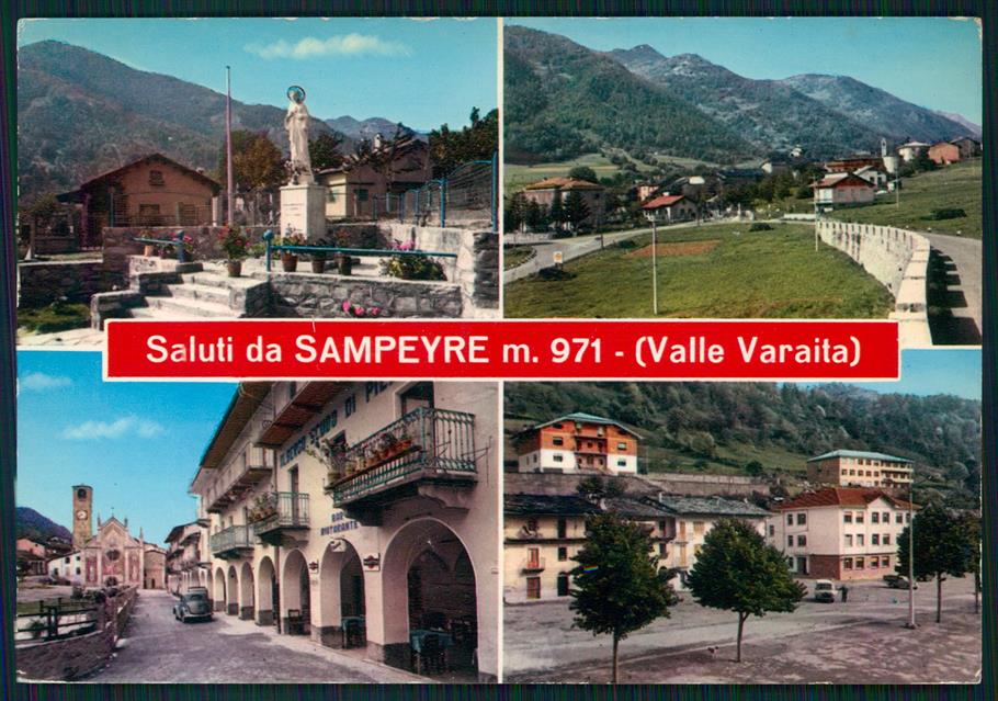 Cuneo Sampeyre Valle Varaita Saluti da Foto FG cartolina MZ1758 – fronte