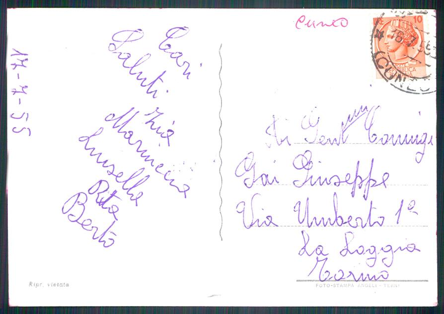 Cuneo Sampeyre Valle Varaita Foto FG cartolina MZ1763 – retro
