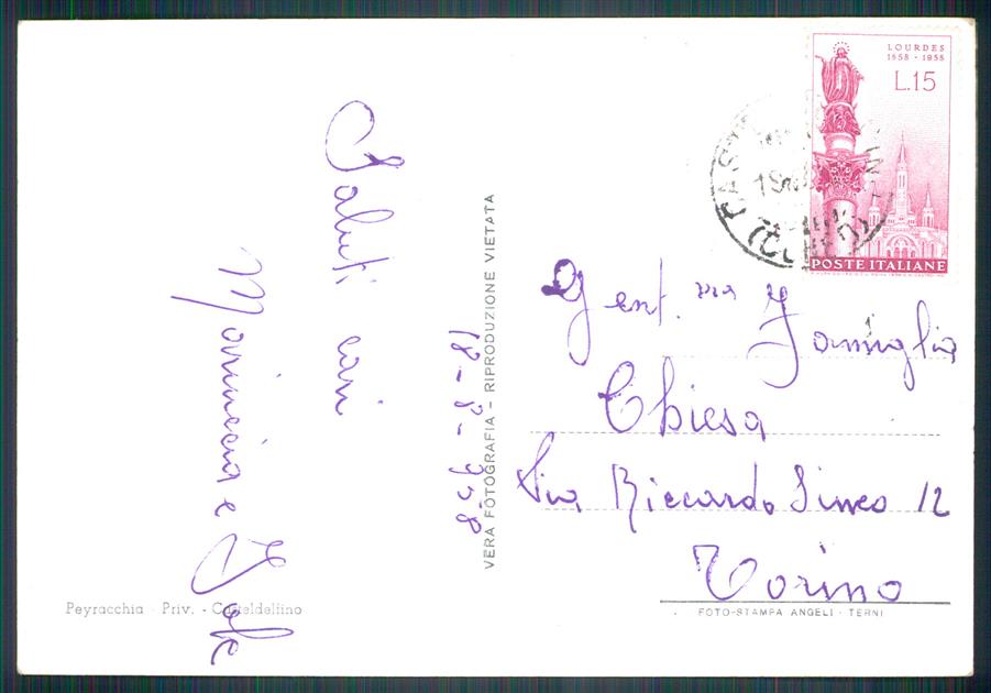 Cuneo Casteldelfino Foto FG cartolina MZ1776 – retro