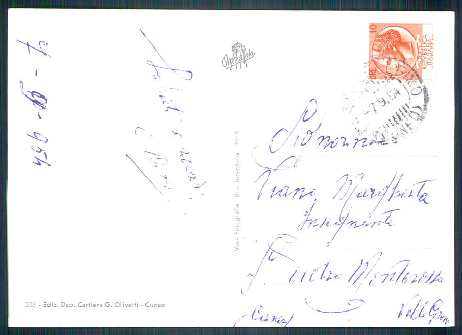Cuneo Casteldelfino Valle Varaita Foto FG cartolina MZ1777 – retro