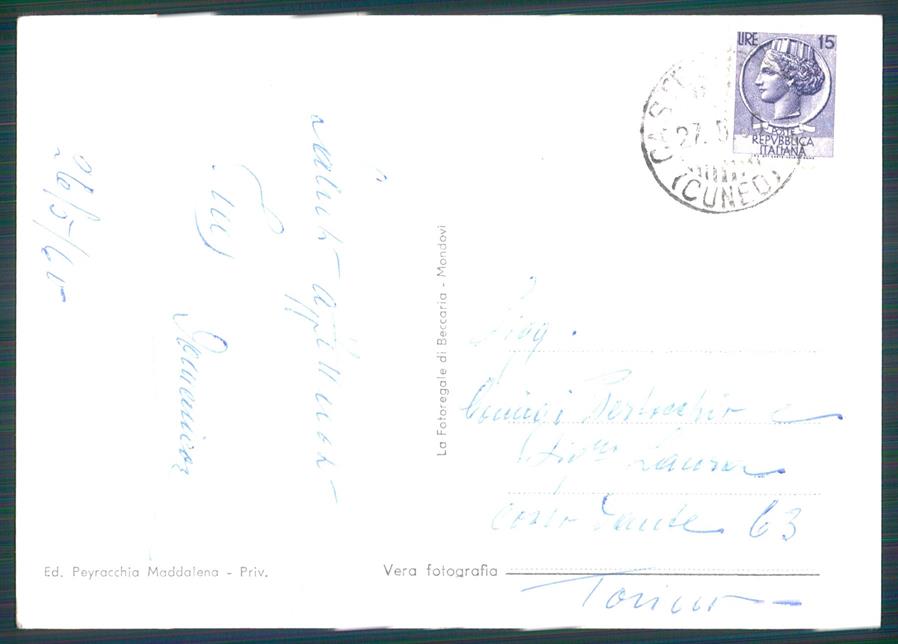 Cuneo Casteldelfino Valle Varaita Foto FG cartolina MZ1779 – retro