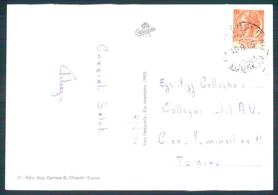 Cuneo Casteldelfino Valle Varaita Foto FG cartolina MZ1781 – retro