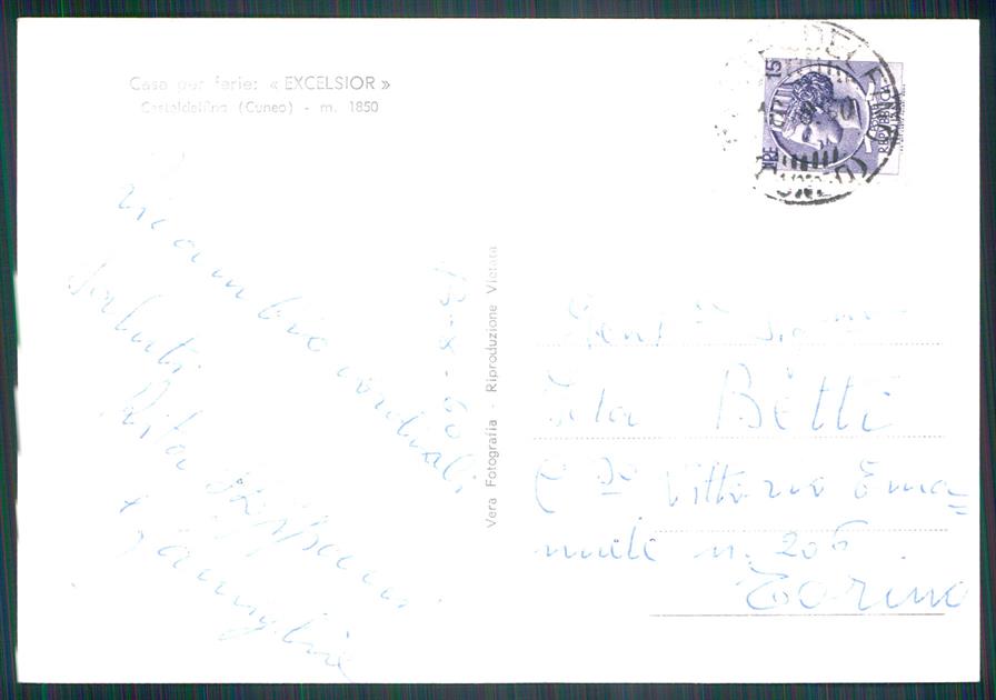 Cuneo Casteldelfino Foto FG cartolina MZ1782 – retro