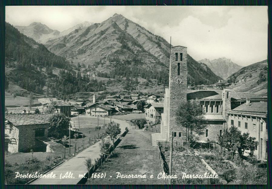 Cuneo Pontechianale Chiesa Parrocchiale Foto FG cartolina MZ1792 – fronte