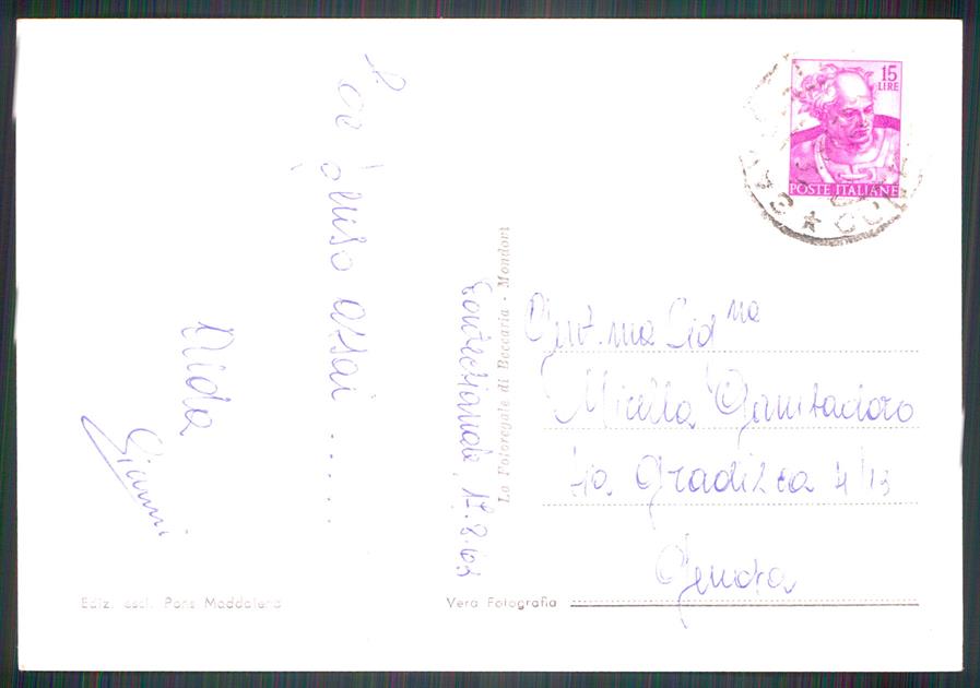 Cuneo Pontechianale Chiesa Parrocchiale Foto FG cartolina MZ1792 – retro