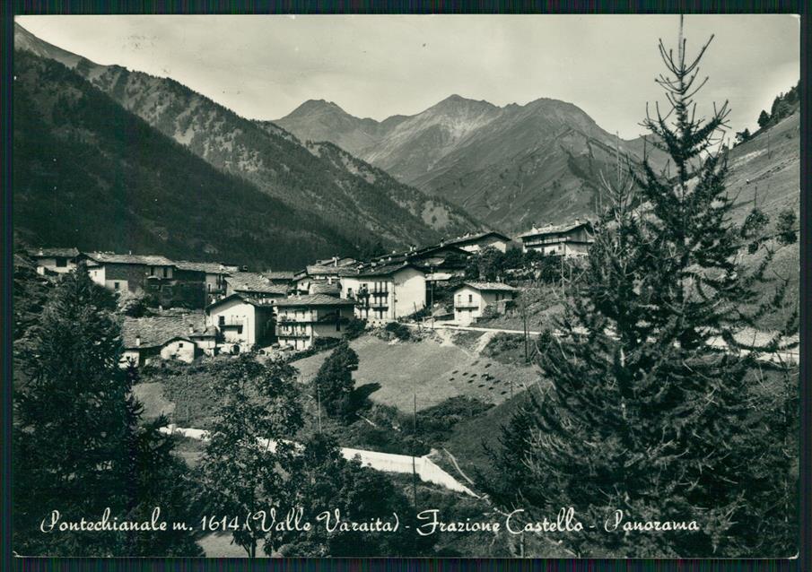 Cuneo Pontechianale Castello di Foto FG cartolina MZ1795 – fronte