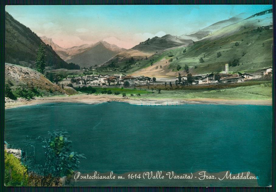 Cuneo Pontechianale Maddalena Lago Foto FG cartolina MZ1805 – fronte