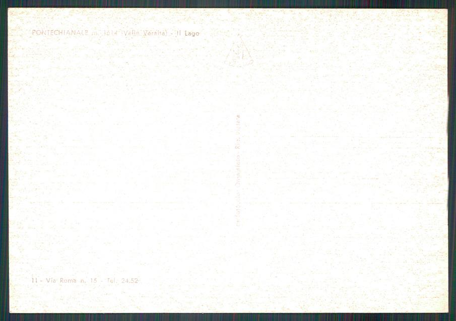 Cuneo Pontechianale Lago di FG cartolina MZ1814 – retro