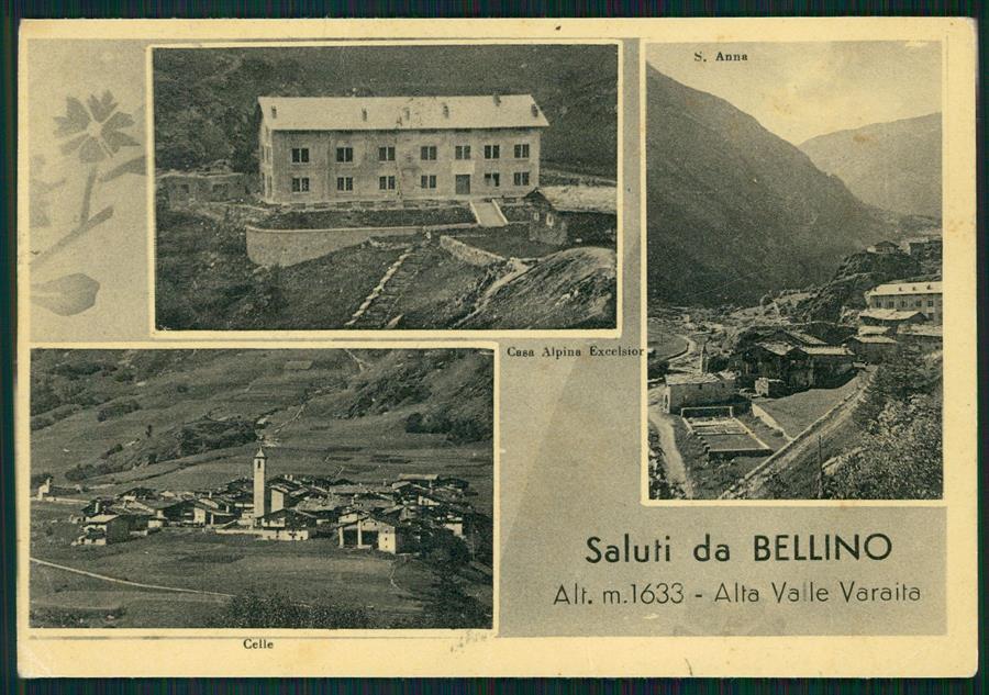 Cuneo Bellino Saluti da PIEGHINE FG cartolina MZ1819 – fronte