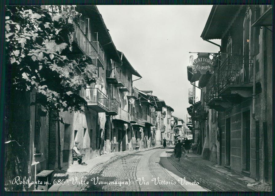 Cuneo Robilante Via Vittorio Veneto STRAPPINO Foto FG cartolina MZ1841 – fronte