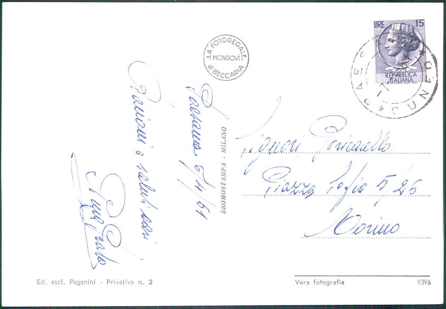 Cuneo Paesana Via Roma Foto FG cartolina MZ1844 – retro