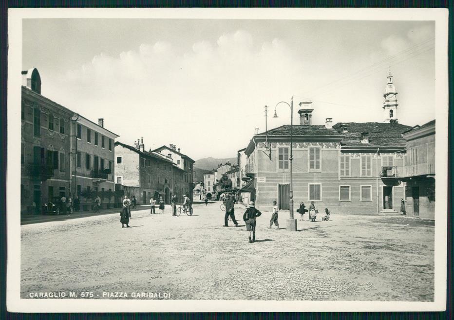 Cuneo Caraglio Piazza Garibaldi Foto FG cartolina MZ1846 – fronte