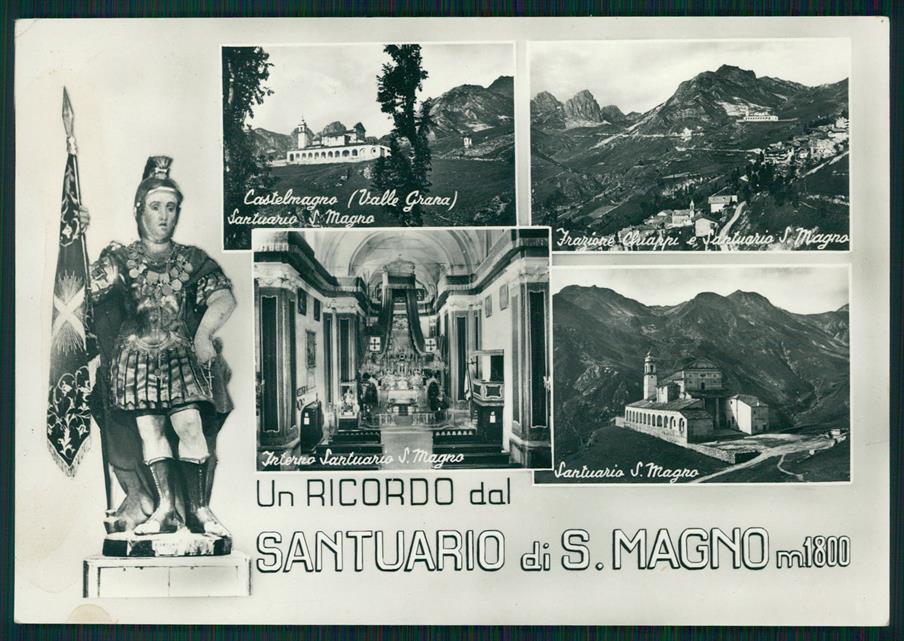 Cuneo Castelmagno Santuario San Magno Foto FG cartolina MZ1848 – fronte