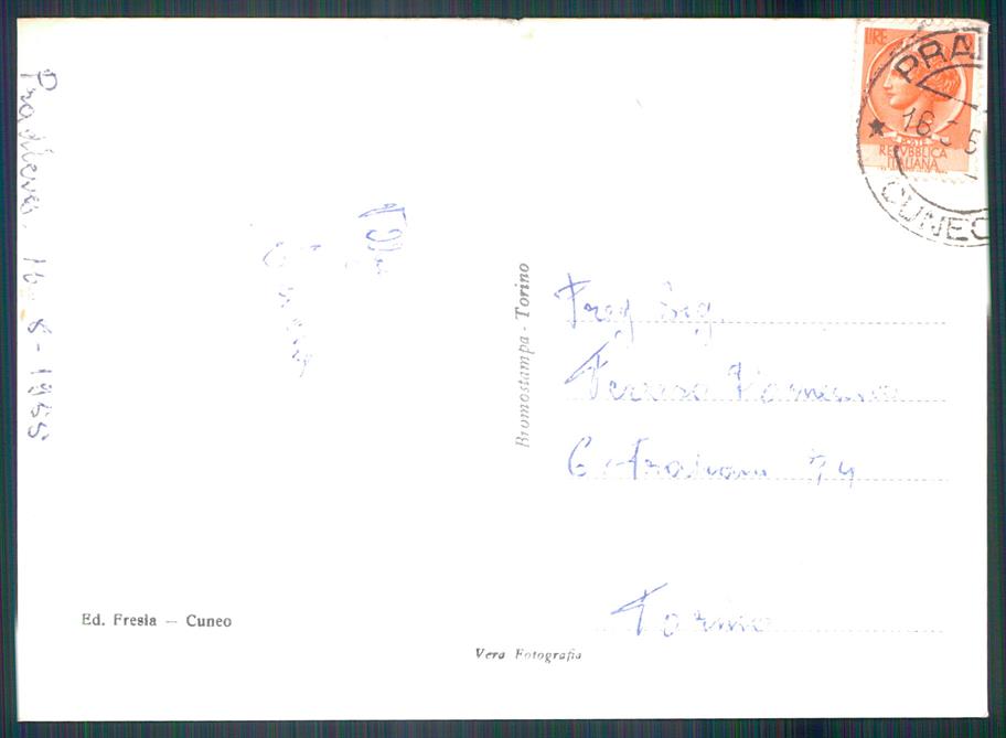 Cuneo Pradleves Valle Grana STRAPPINO Foto FG cartolina MZ1863 – retro