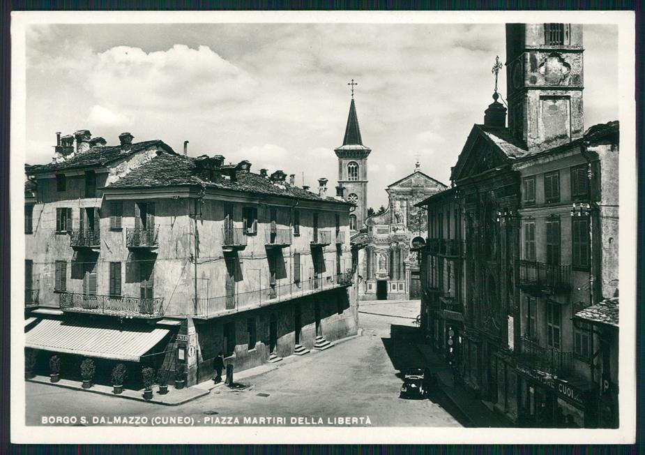 Cuneo Borgo San Dalmazzo Piazza Martiri della Libertà Foto FG cartolina MZ1879 – fronte