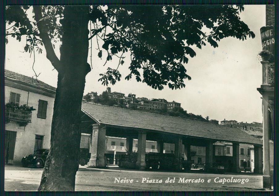 Cuneo Neive Piazza del Mercato Foto FG cartolina MZ1884 – fronte