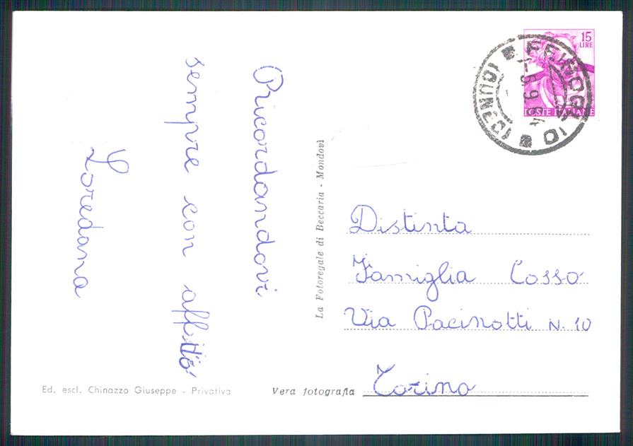 Cuneo Niella Belbo Auto PIEGATA Foto FG cartolina MZ1885 – retro