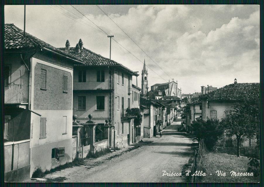 Cuneo Priocca d'Alba Foto FG cartolina MZ1889 – fronte