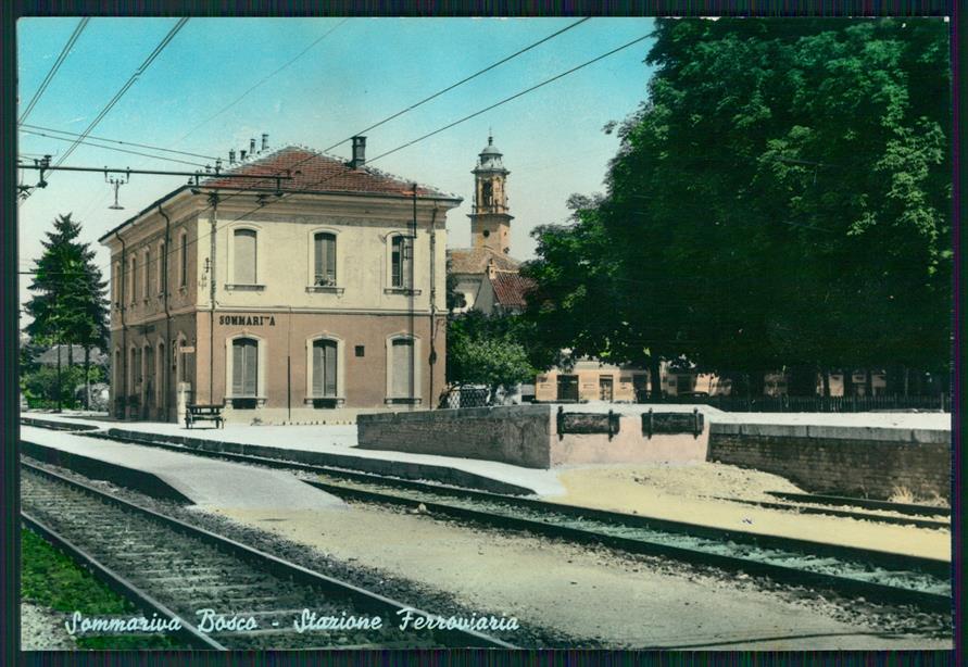 Cuneo Sammariva Bosco Stazione Foto FG cartolina MZ1896 – fronte